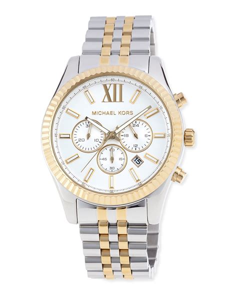 Michael Kors Women's Lexington Chronograph Silver